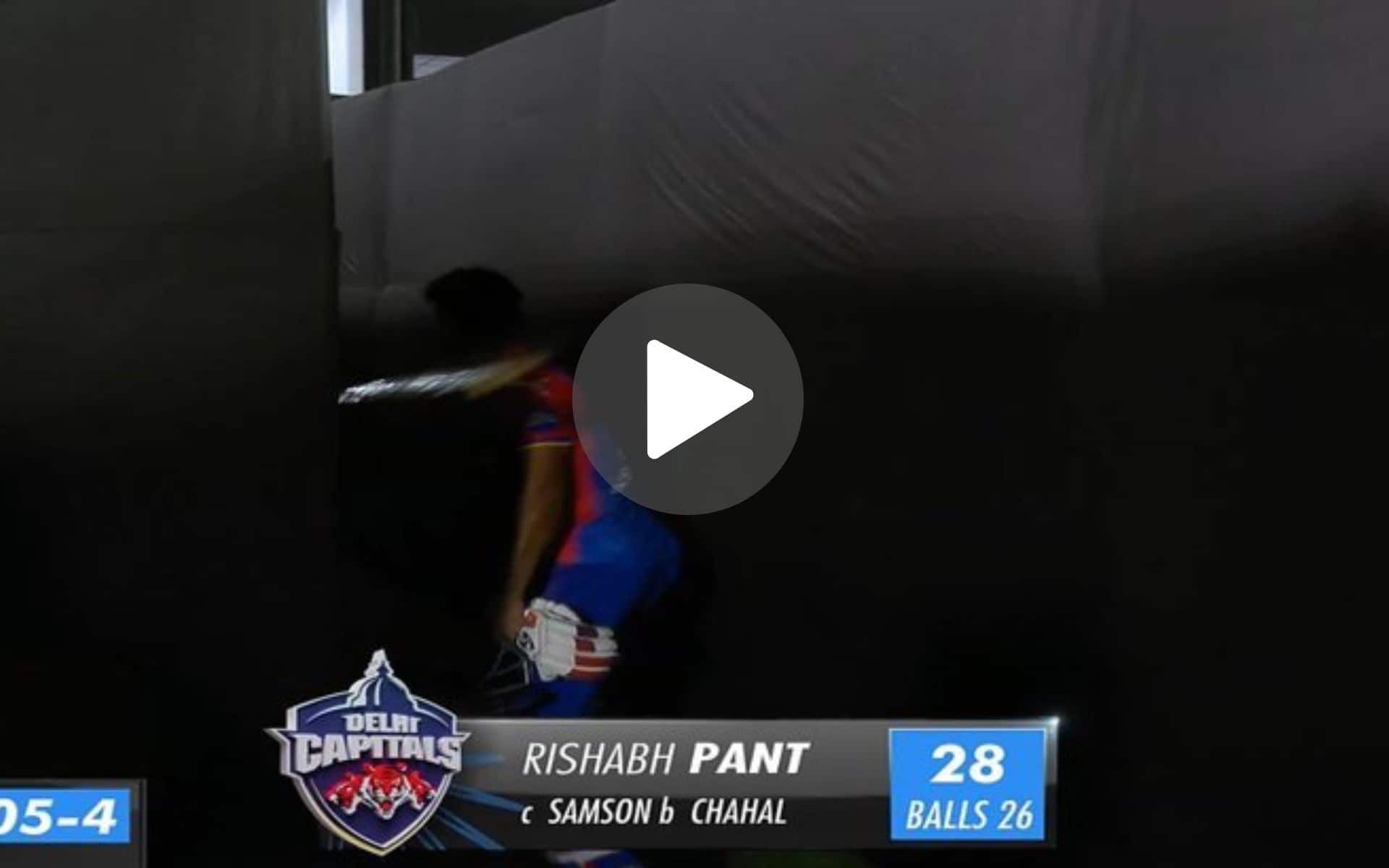 [Watch] Frustrated Rishabh Pant Throws Bat In Aggression After Chahal Dismisses Him